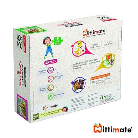 Mittimate Saint Basil’s Cathedral Jigsaw Puzzle Game for Kids Age 4 to 6 Old 36 Pieces Puzzle Toy