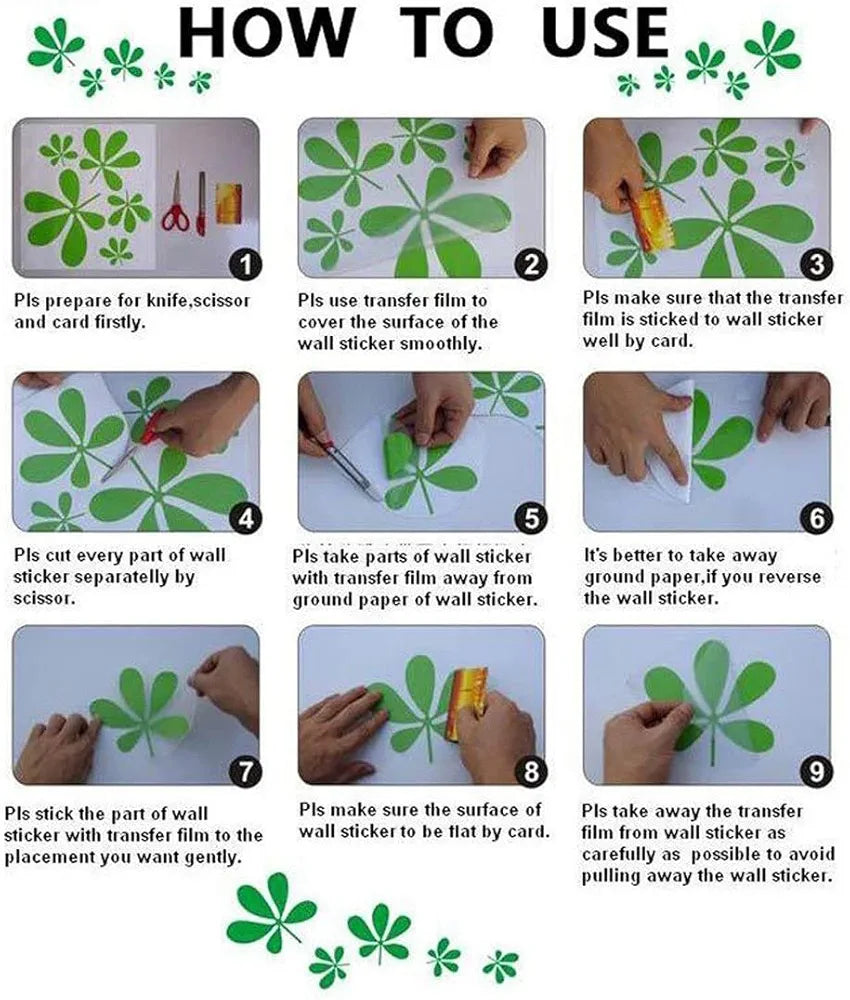 Rangoli White Glossy Vinyl Wall Sticker Premium Self-Adhesive Waterproof Parent-13 Design-12