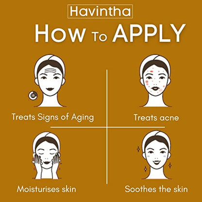 Havintha Anti-Aging Face Pack Enriched with Almonds for Skin Moisturizing - 227 gms