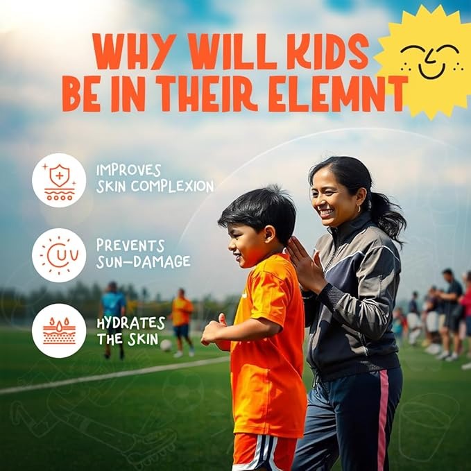 Elemnt Kids Sunscreen For Sports Spf 50 - 50 gms