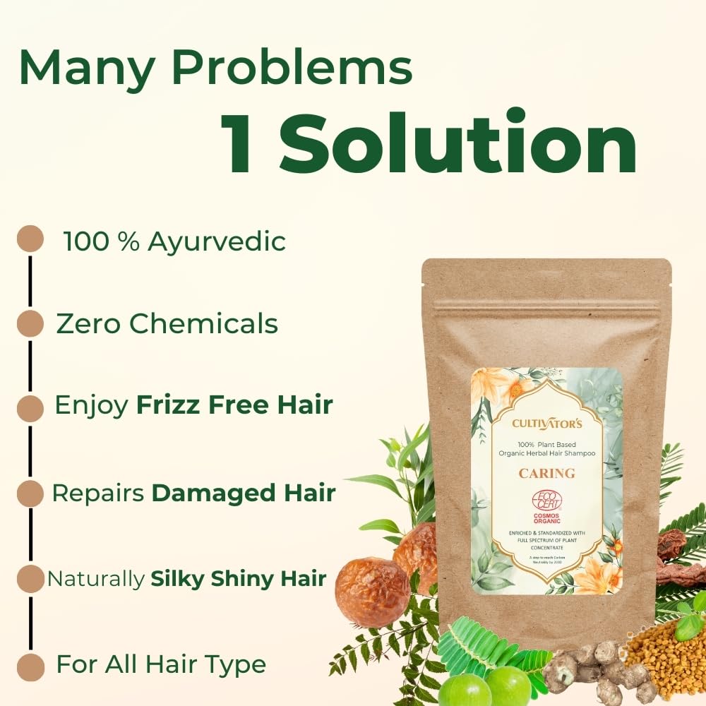 Cultivator's Caring Organic Natural Hair Shampoo - 250 gms
