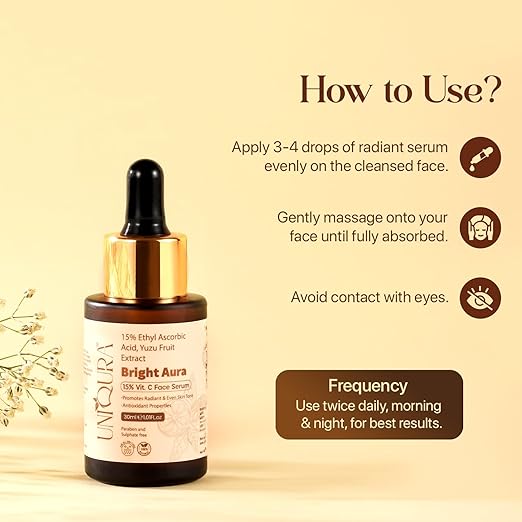 Uniqura Bright Aura Vitamin C Face Serum - 30 ml