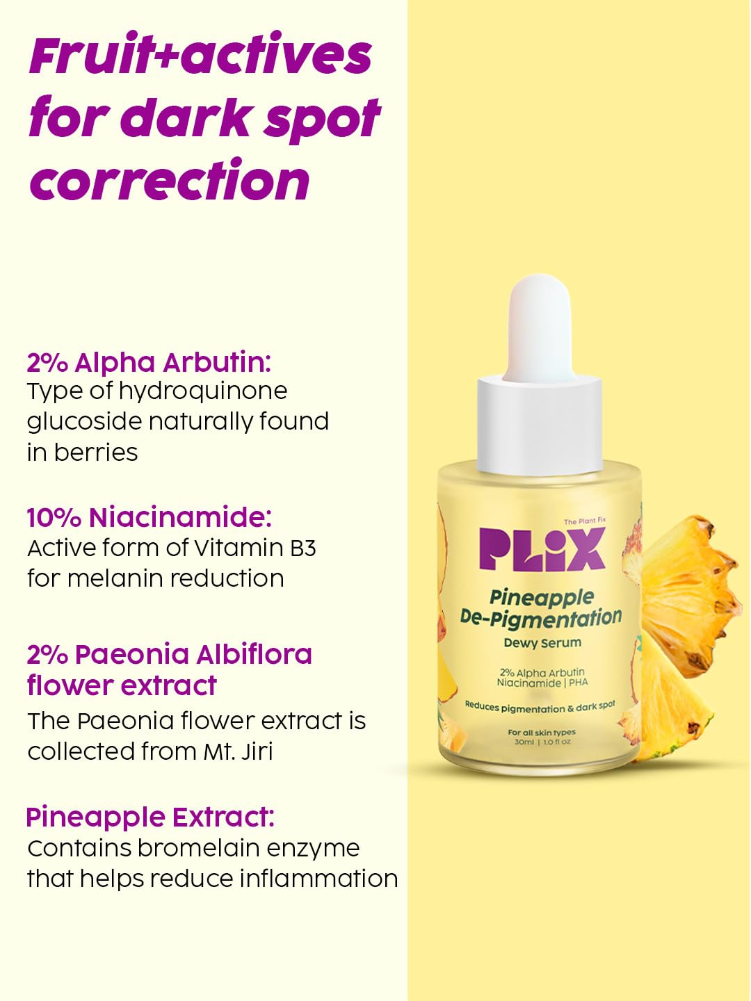 PLIX  Face Serum and Moisturizer Combo (30ml + 50g)