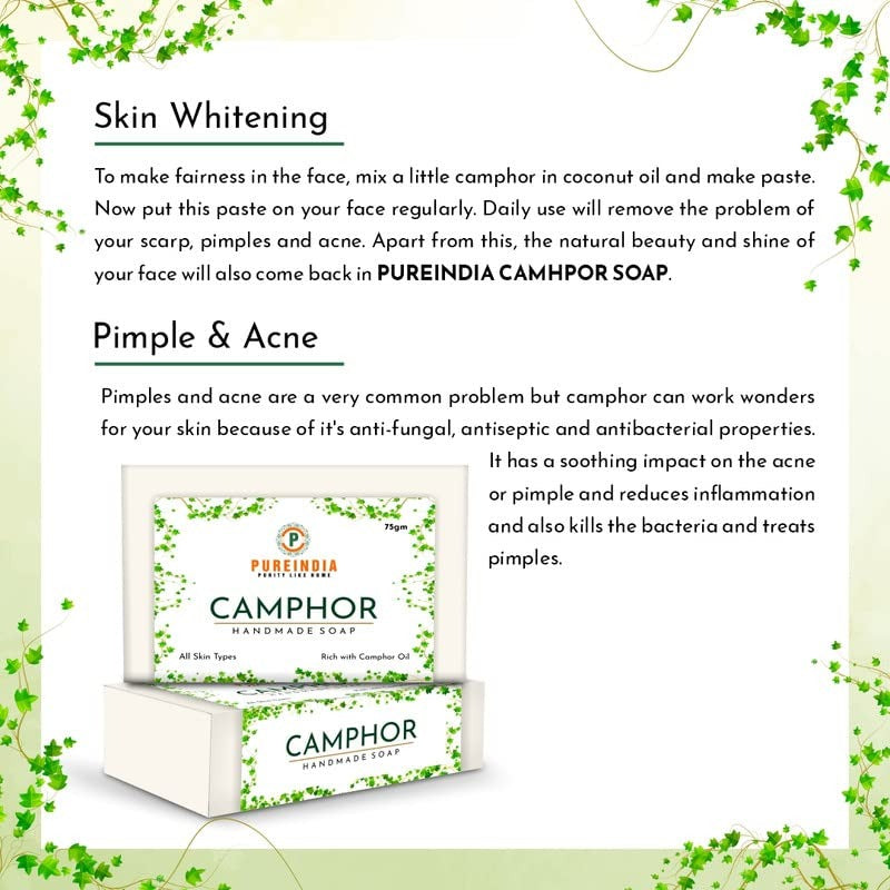 Pureindia Handmade Camphor Soap - 75 gms