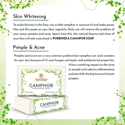Pureindia Handmade Camphor Soap - 75 gms