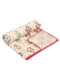 Cortina Ultra-Soft Microfiber Reversible 120 GSM Abstract Single AC Blanket Quilt Dohar | Cream