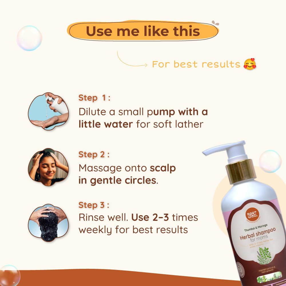 Root And Soil Herbal Shampoo For Hairfall Control and Hair Growth - 175 ml