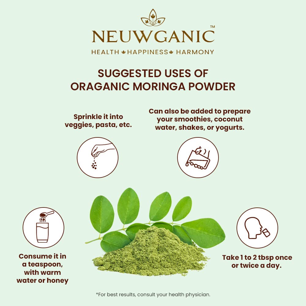 Neuwganic Organic Moringa Powder - 200 Grams