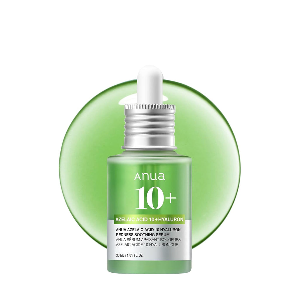 Anua Azelaic Acid 10 Hyaluron Redness Soothing Serum with Cica Soothes & Calms Acne-Prone Skin