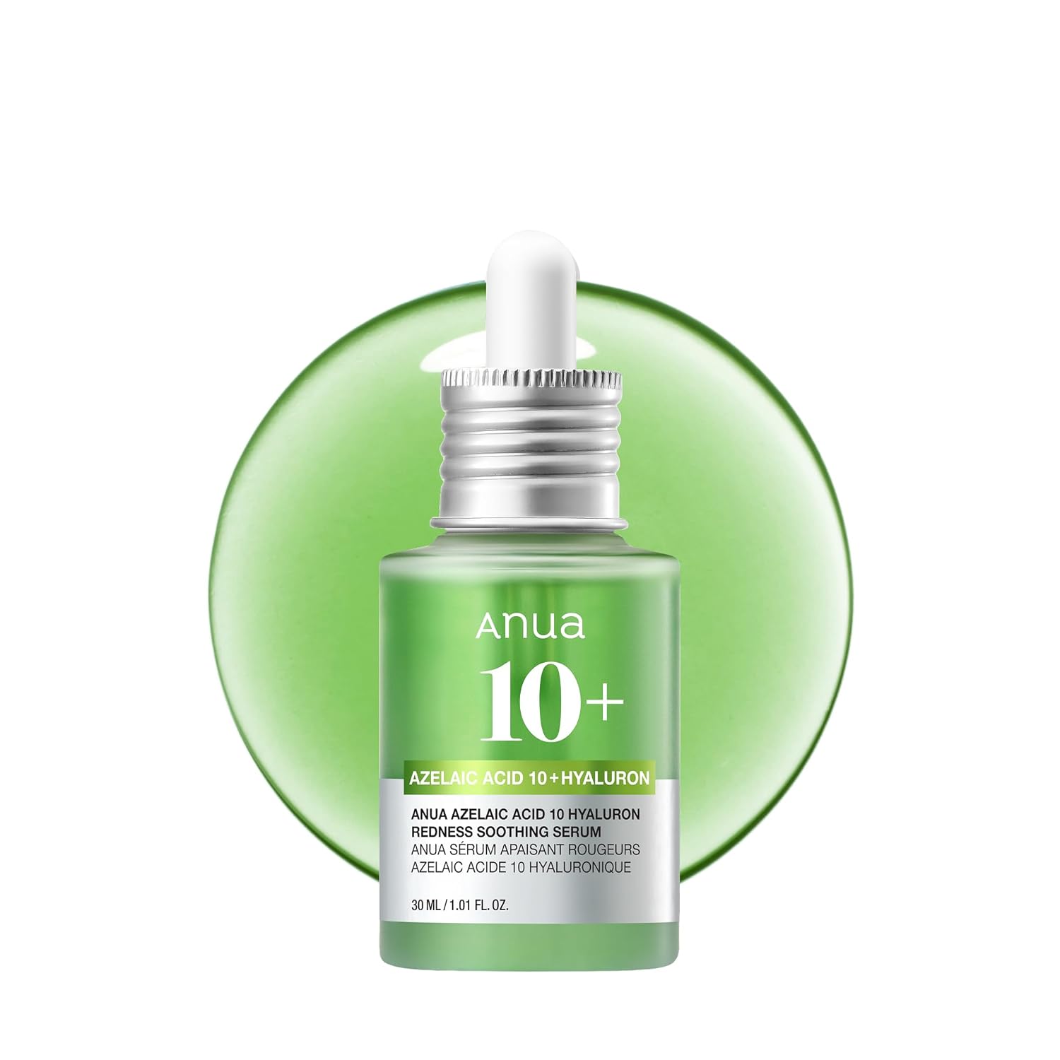 Anua Azelaic Acid 10 Hyaluron Redness Soothing Serum with Cica Soothes & Calms Acne-Prone Skin