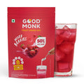 Good Monk Fruit Drink Mix (Natural Mixed Berries Powder), 50% Less Sugar with 8 Vitamins & Minerals (Vitamin B12, C, D, Iron & more) | Tasty & Healthy Mix for Hydration, Energy, Immunity, 10 Serves