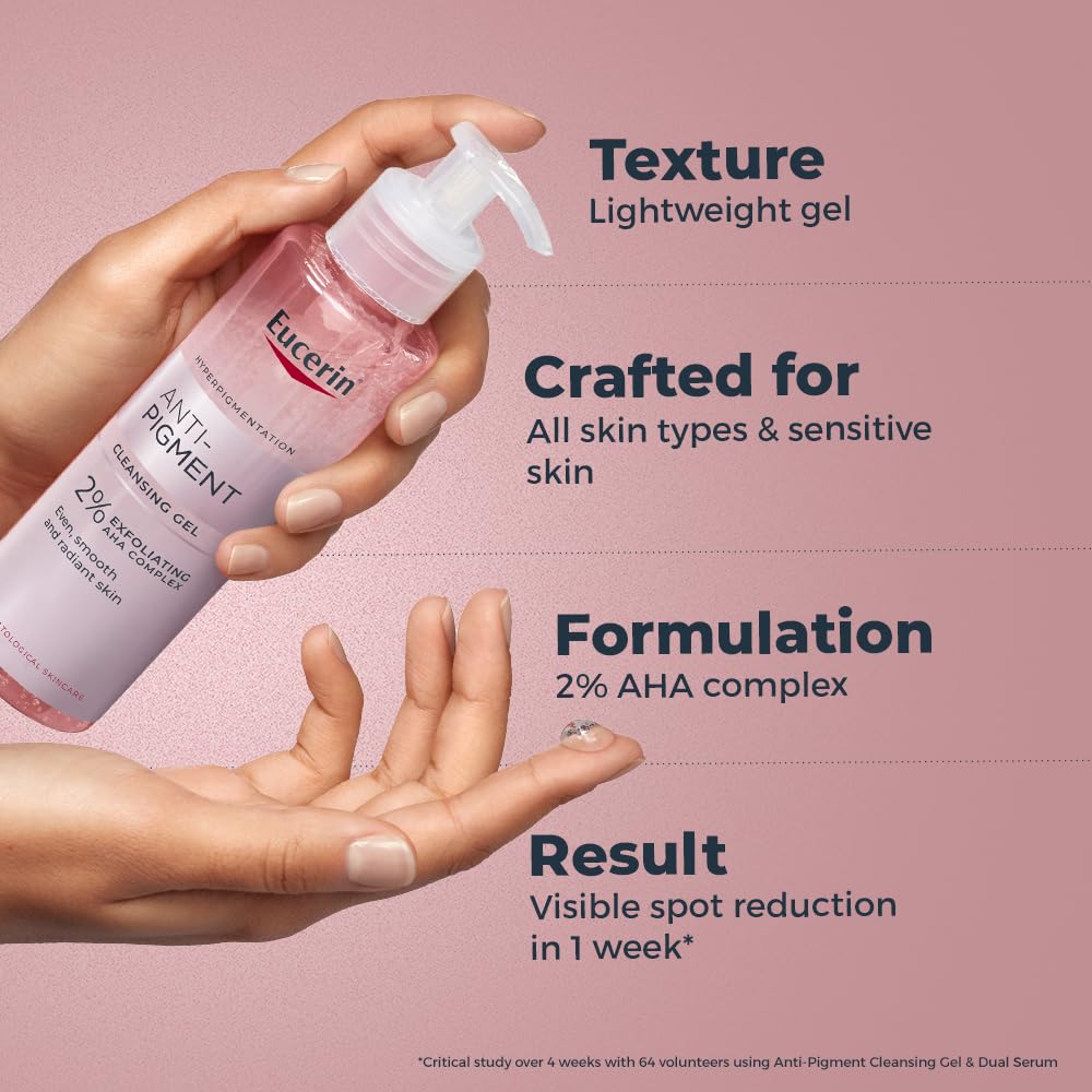 Eucerin Anti Pigment Cleansing Gel 2% Exfoliating AHA Complex 200ml