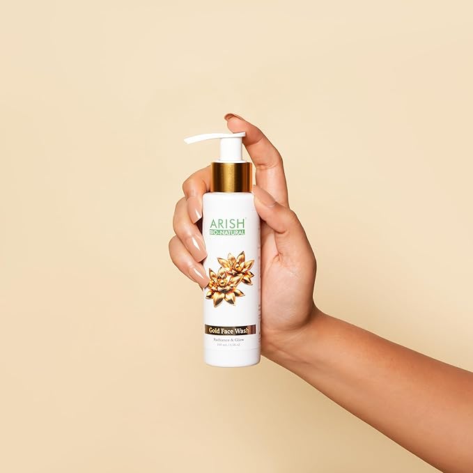 Arish Bio-natural Gold Face Wash for Radiant & Luminous Skin - 100 Ml