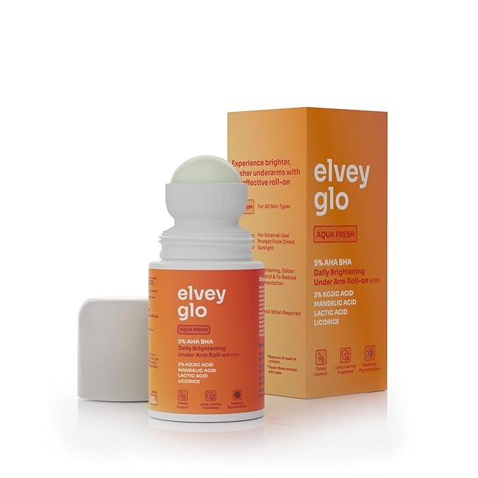 Elvey Essentials Glo 5% AHA BHA Brightening Underarm Roll Onn - 50 ml
