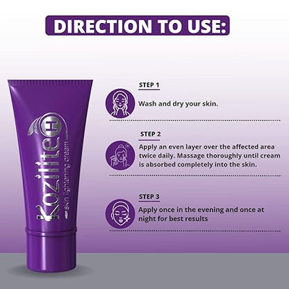 Ethiglo Kozilite-H_Skin Lightening Cream - 20 gms (Pack of 2)