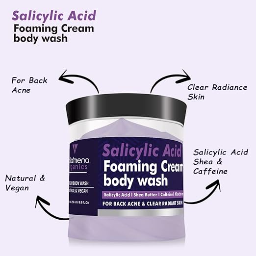 Volamena Salicylic Acid Foaming Cream Body Wash - 250 ml