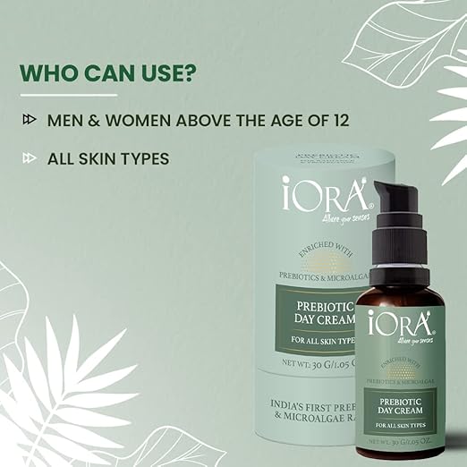Iora Prebiotic Radiance Day Cream with SPF 15 Moisturizer - 30 gms