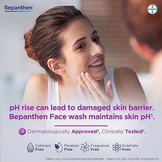 Bepanthen SensiControl Daily Gentle Hydrating Face Wash - 80 ml