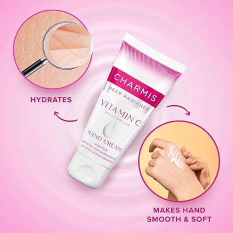 Charmis Deep Radiance Vitamin C Hand Cream - 150 gms