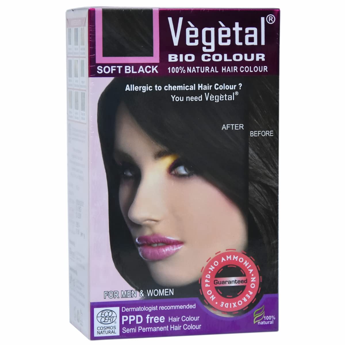 Vegetal Bio Hair Colour - Soft Black - 50 gms