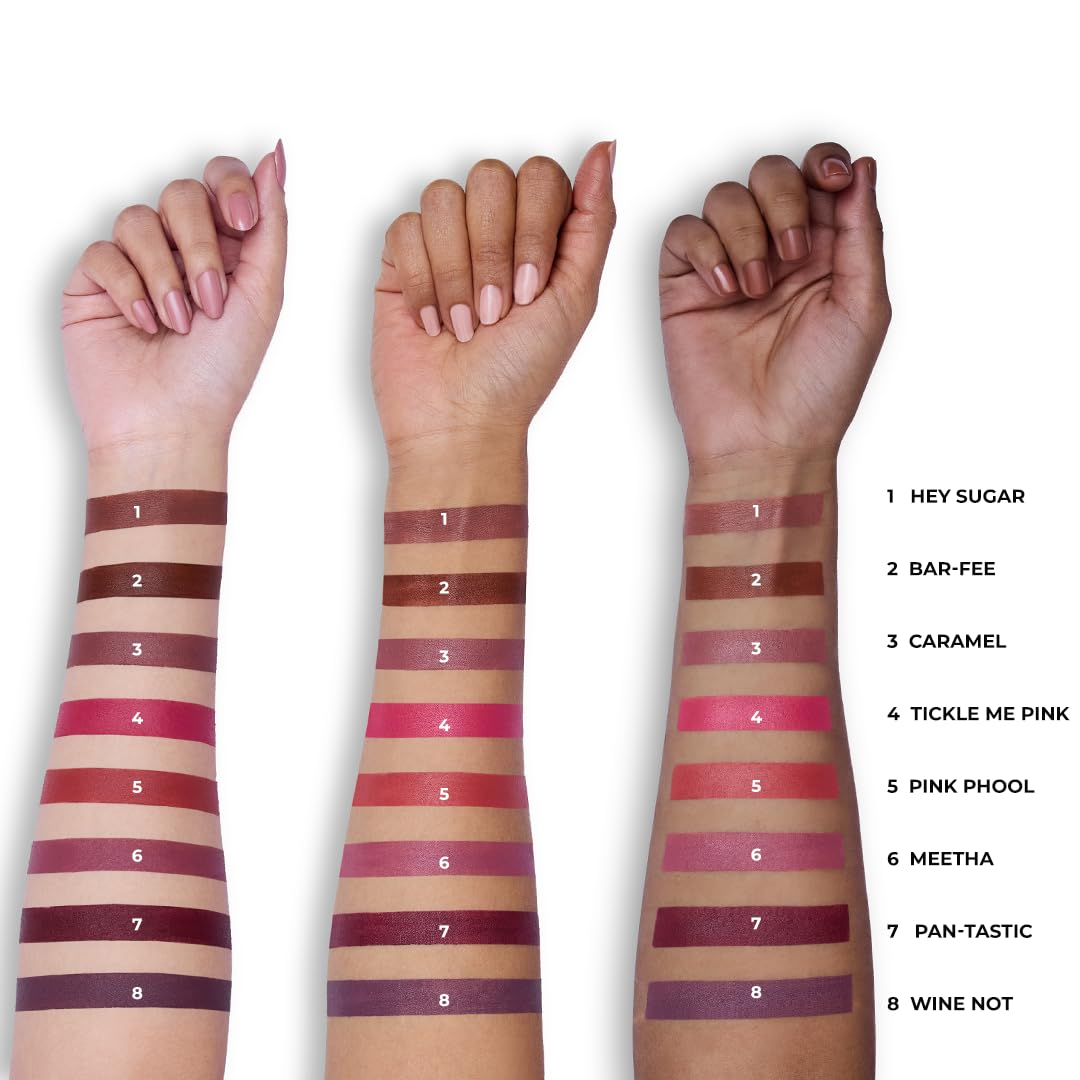 LoveChild Masaba 90s Drip Meetha (Mauve) Luxe-Matte Lipstick with Intense One-Swipe Color Payoff in High-Pigment HD CrÃ¨me Matte Formula, 4gm