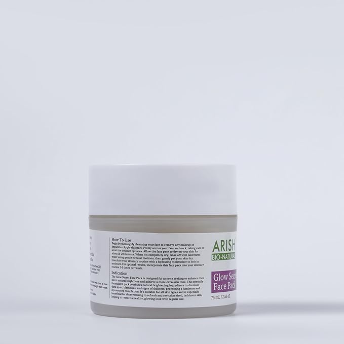 Arish Bio-naturals Glow Secret Face Pack - 75 Ml