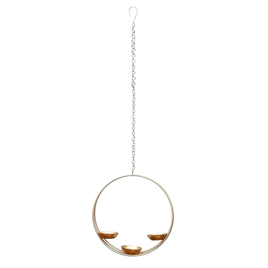 Webelkart Metal Candle Holder for Home and Diwali Decor