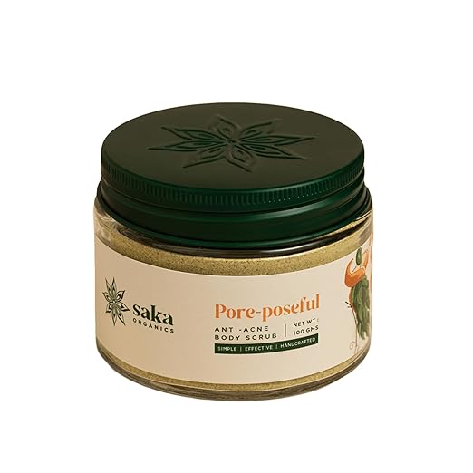 Saka Organics Pore-Poseful Handmade Anti-Acne Body Scrub - 100 gms