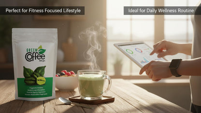Vokin Biotech Organic Green Coffee Beans Unroasted Arabica Coffee Supports Weight Loss Management