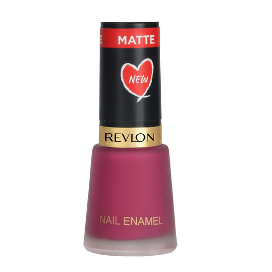 REVLON Matte Finish Nail Enamel, Berry Crimson, 8ml