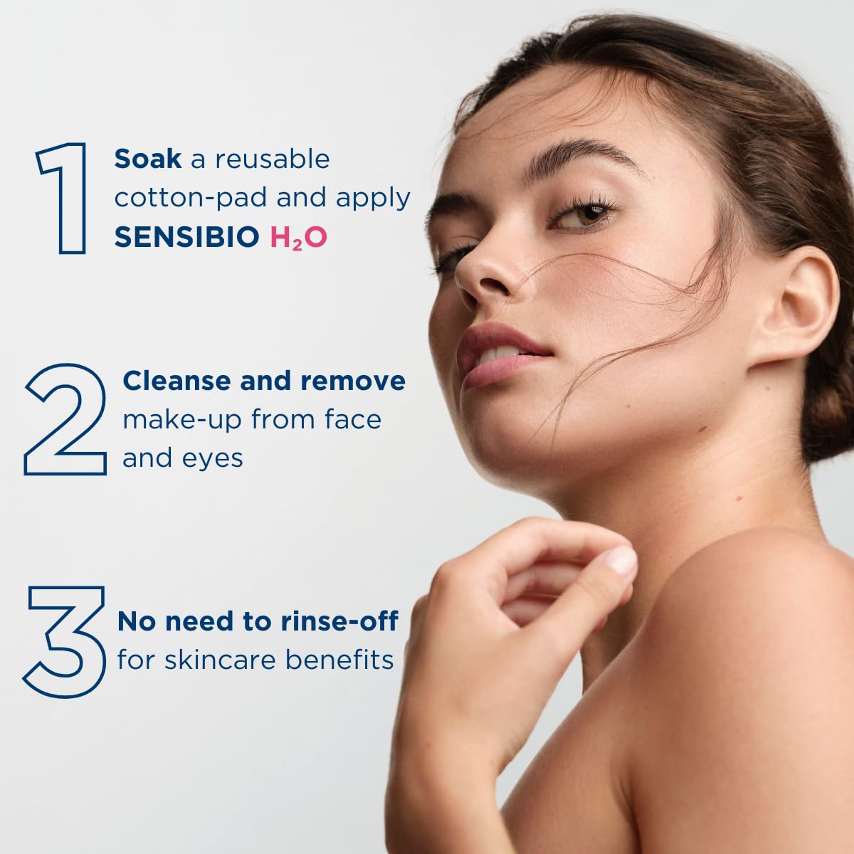 Bioderma Sensibio H2O Daily Soothing Cleanser, Make up Pollution & Impurities Remover Face Eyes Sensitive skin, 100ml