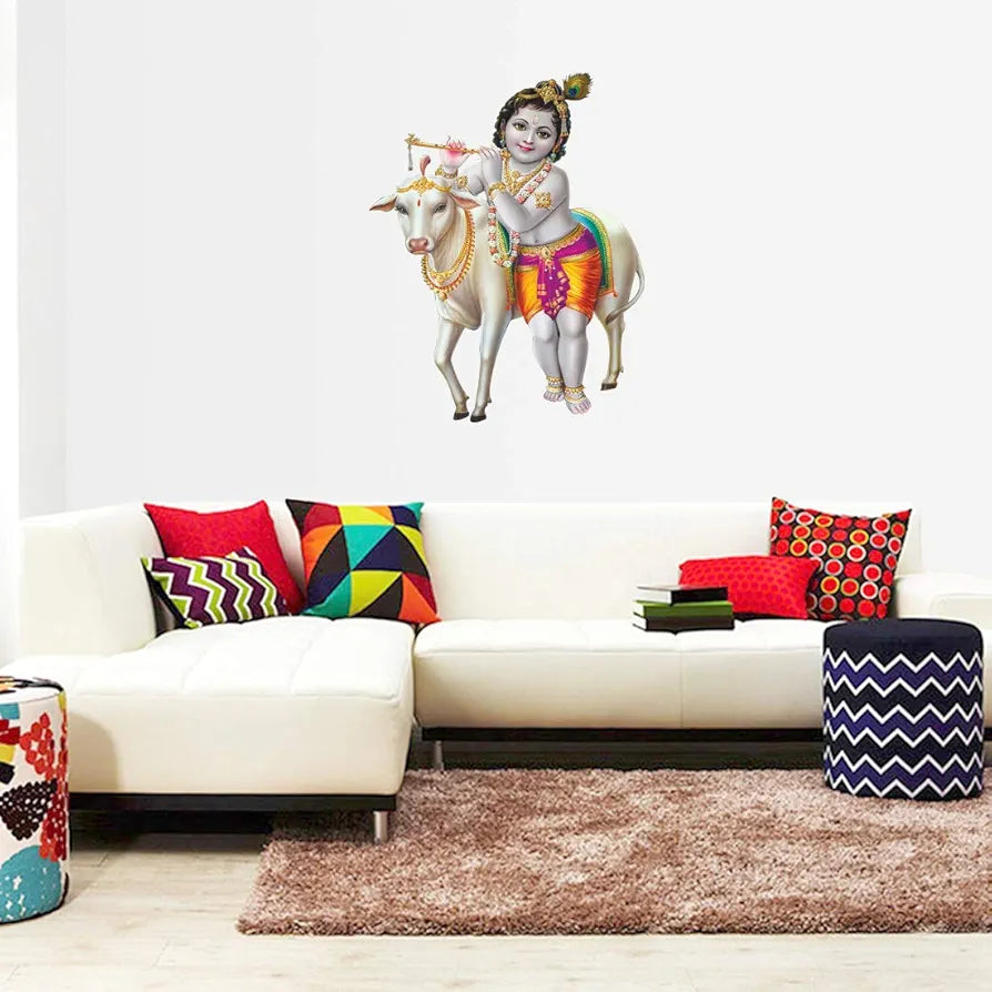 Rangoli White Glossy Vinyl Wall Sticker Premium Self-Adhesive Waterproof Design-3