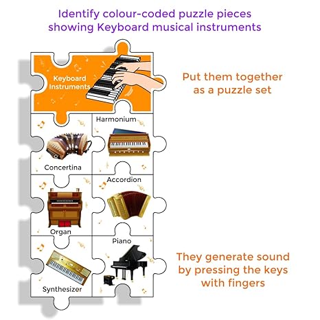 Toykraftt Kids Puzzle Orchestra Fun & Learning Toys for Kids Educational Games