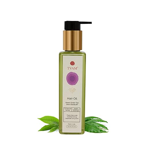 TVAM Anti-Dandruff Hair Oil Neem & Green Tea - 200 ml