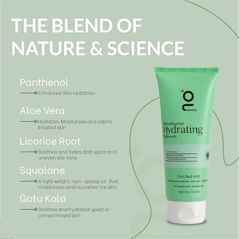 Glowrico NaturEssence Hydrating Facewash - 100 ml Each (Pack of 3)