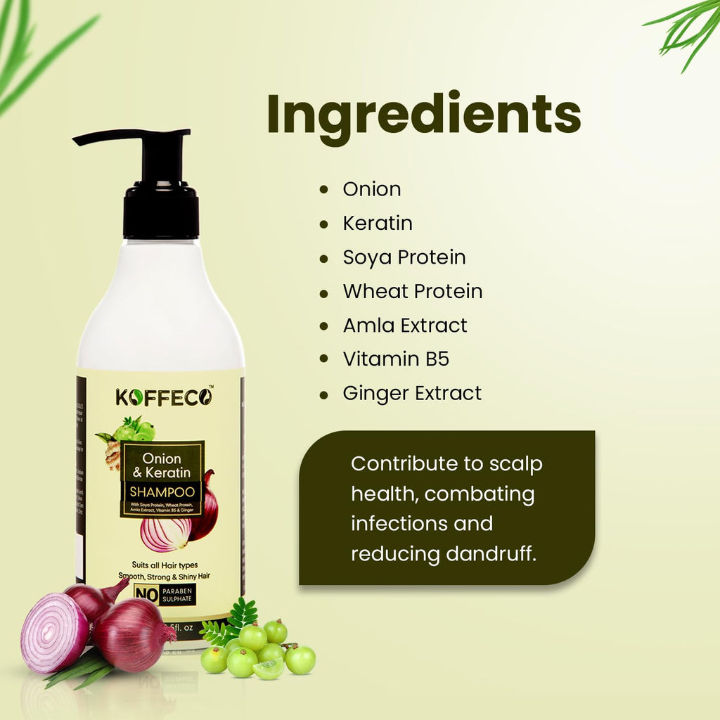 Koffeco Onion Shampoo for Hair Growth - 250 ml