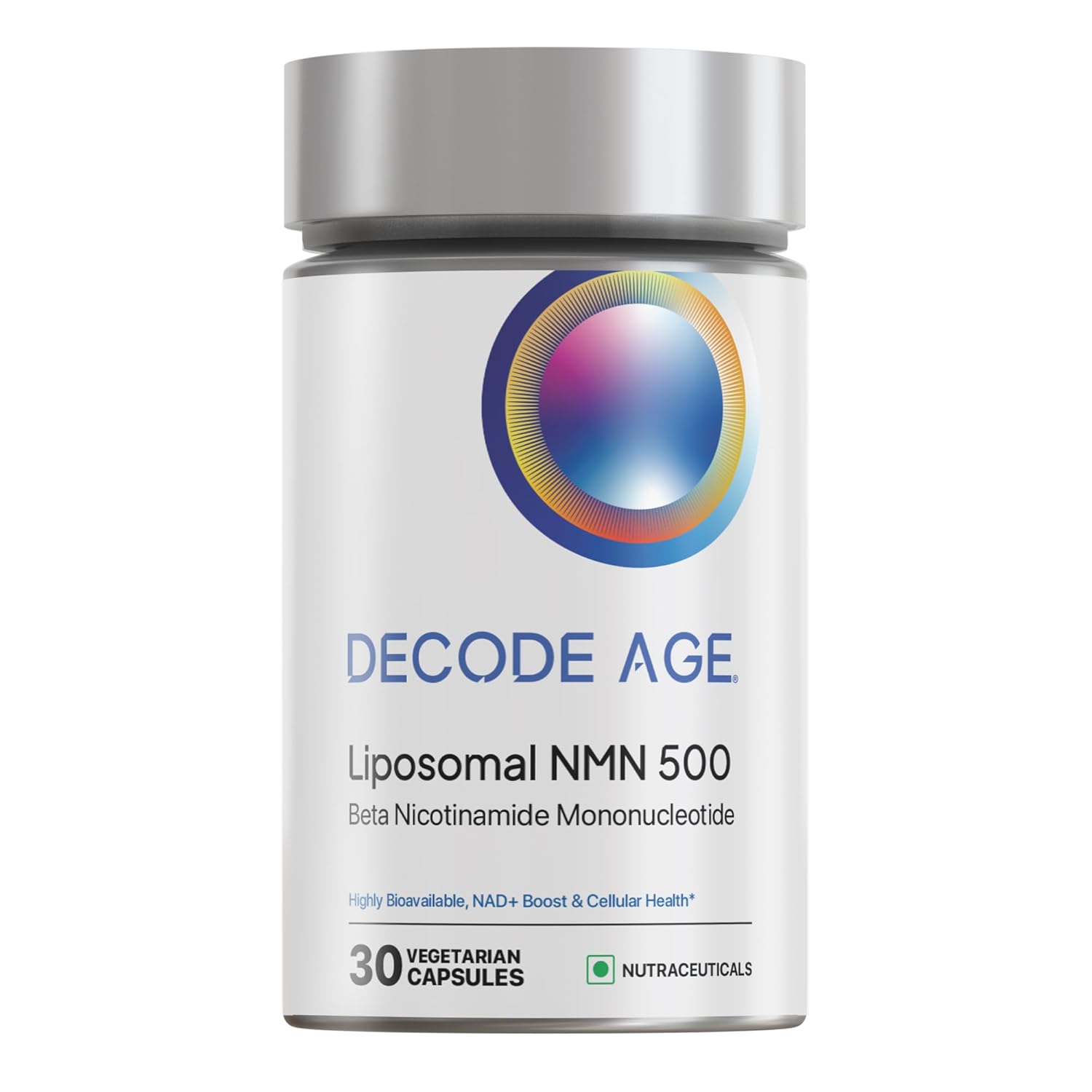 Decode Age Liposomal NMN | 99.9% Pure Î²â€‘NMN | NADâº Booster | High Absorption for Energy, Metabolism, DNA Repair, Healthy Aging | 500â€¯mg, 30 Veg Capsules