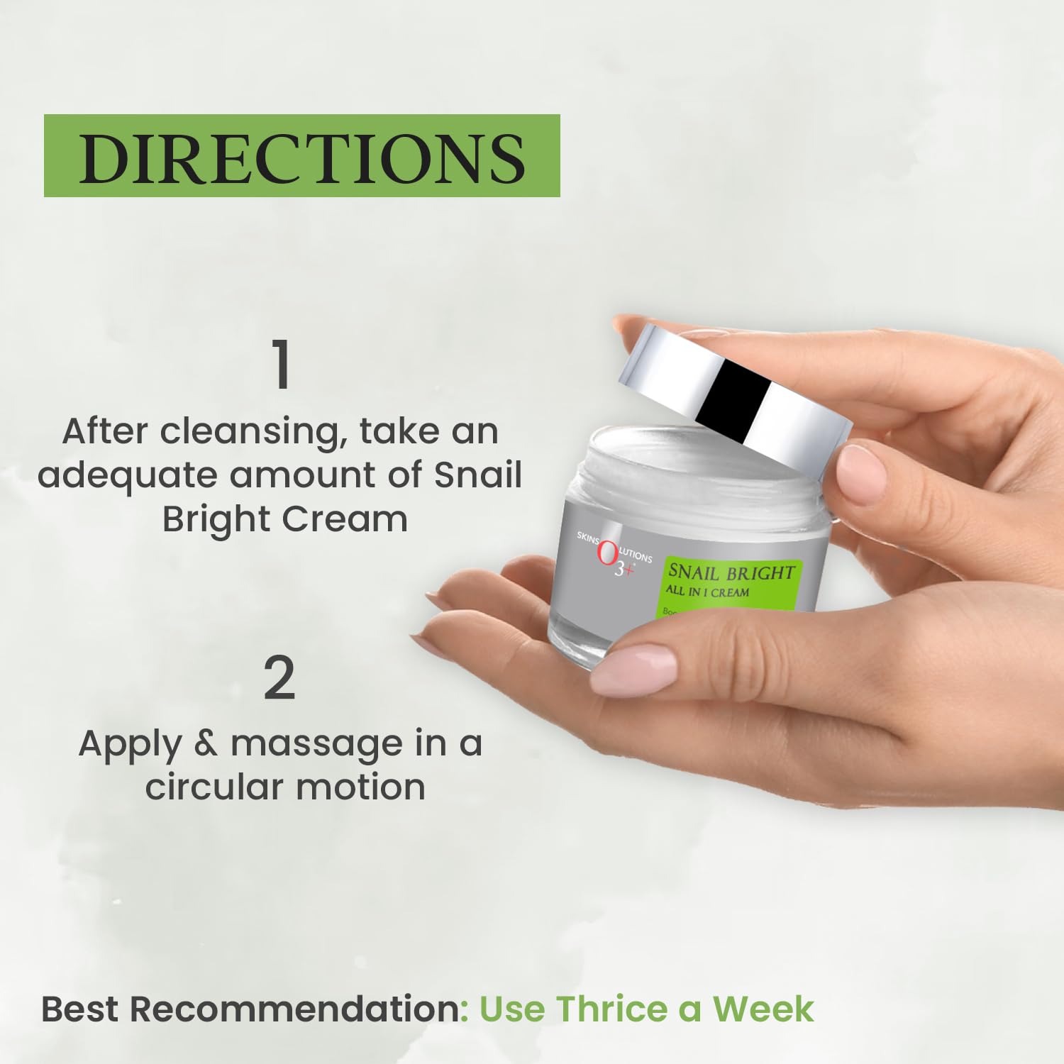 O3+ Snail Bright All in 1 Cream, 50g