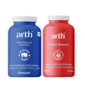 Arth Sleep Gummies with Melatonin & Fatigue Support Gummies with Ferrous Ascorbate Iron & L-Theanine | Supports Restful Sleep & Daily Energy | Vegan, Non-GMO | 30 Day & Night Wellness Pack