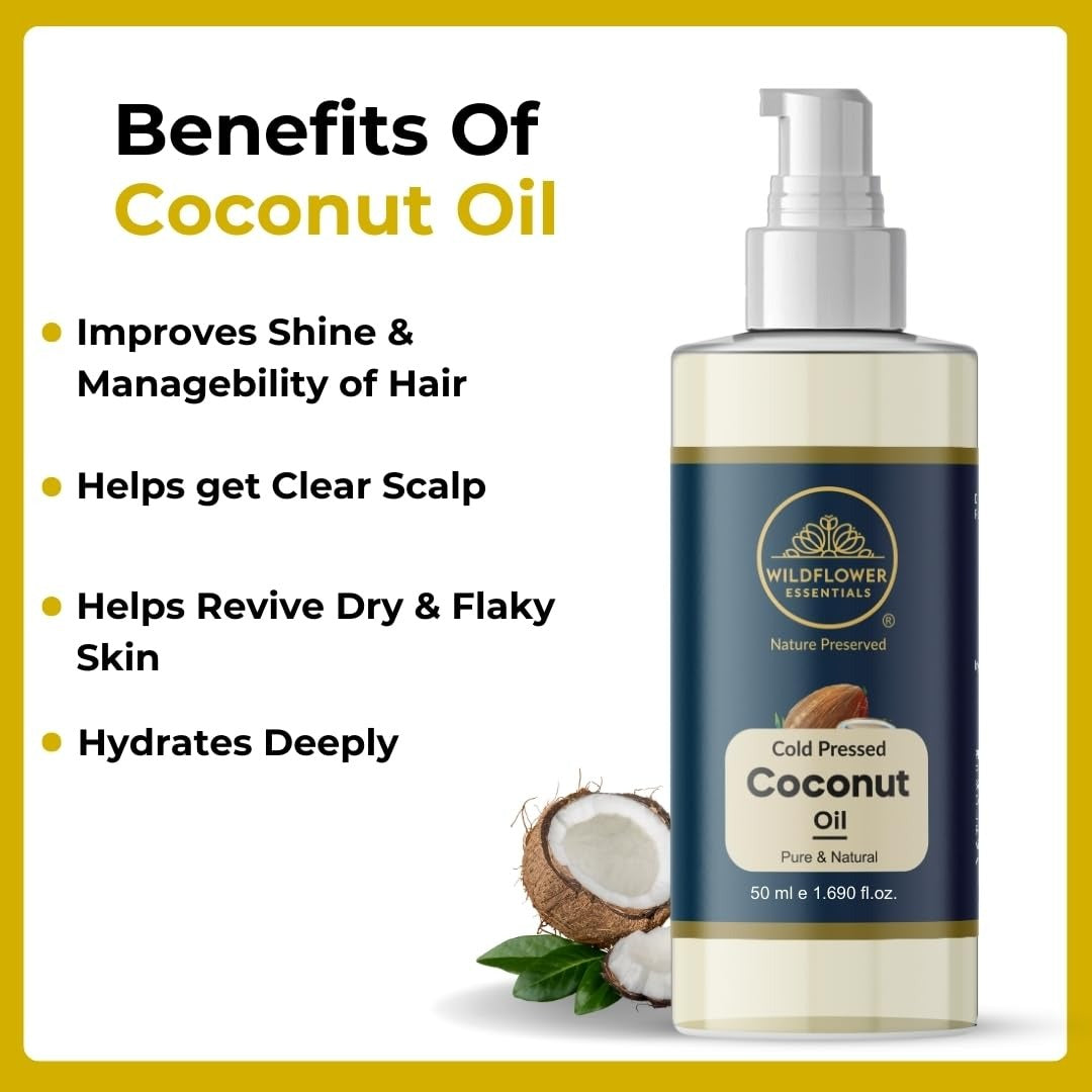 Wildflower Essentials Coconut Oil Cold Pressed - 50 ml