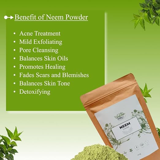 Vriksha Veda Neem Powder for Skin Face and Hair - 100 gms