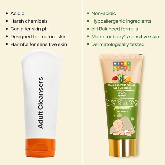 Herby Angel Face Cleanser for Babies & Kids - 50 ml