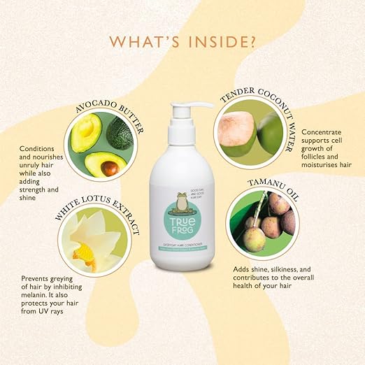 True Frog Everyday Hair Conditioner To Smoothen Hair And Fight Frizz - 250 ml