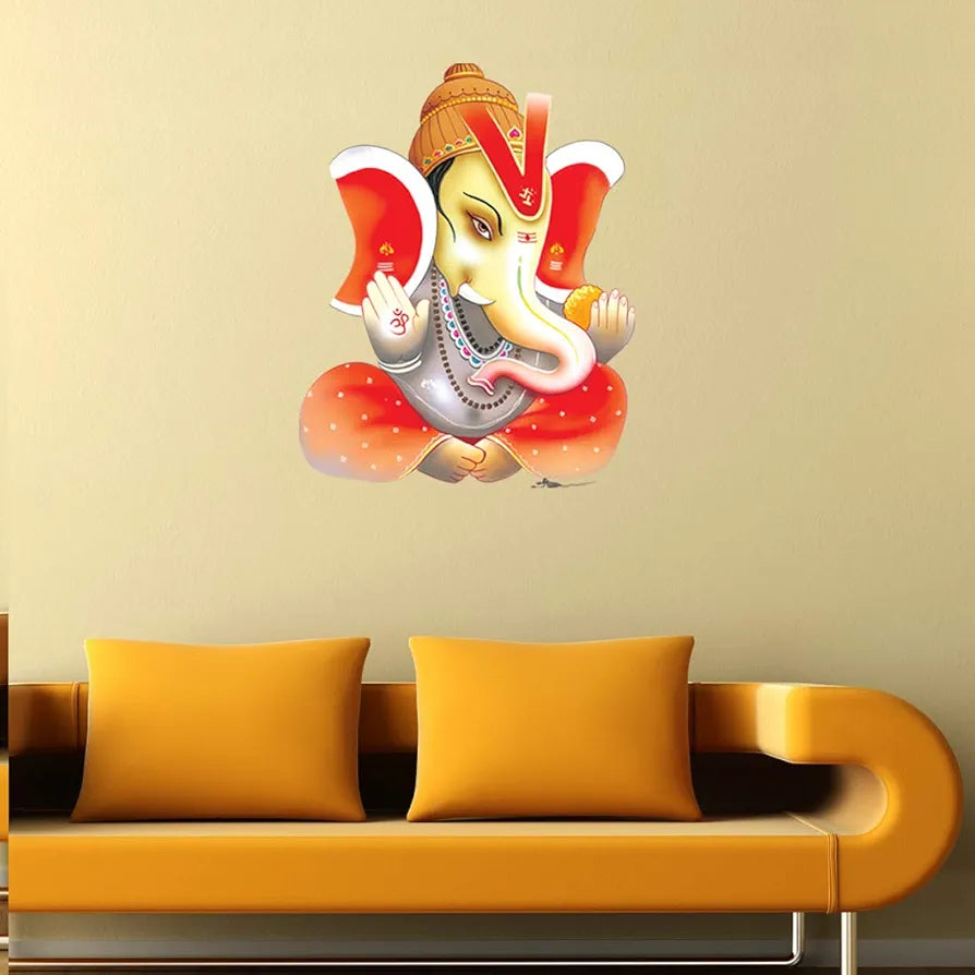 Rangoli White Glossy Vinyl Wall Sticker Premium Self-Adhesive Waterproof Parent-5 Design-3