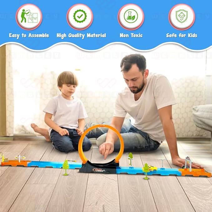 Wembley Multiplayer Track Set Loop Diecast Car Racing Adventure Toys