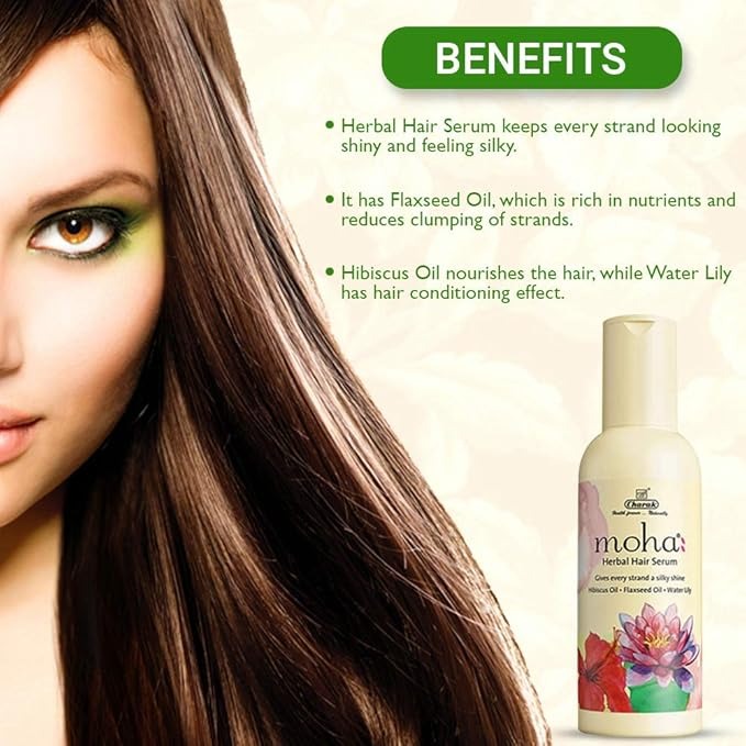 moha: Herbal Hair Serum for Strong Tangle Free & Frizz-Free Hair - 30 ml