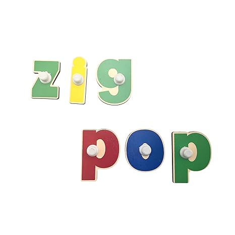 Skillofun's Wooden Lowercase Alphabet Shape Tray with Knobs Develops Fine Motor Skills Learn Alphabet Fast