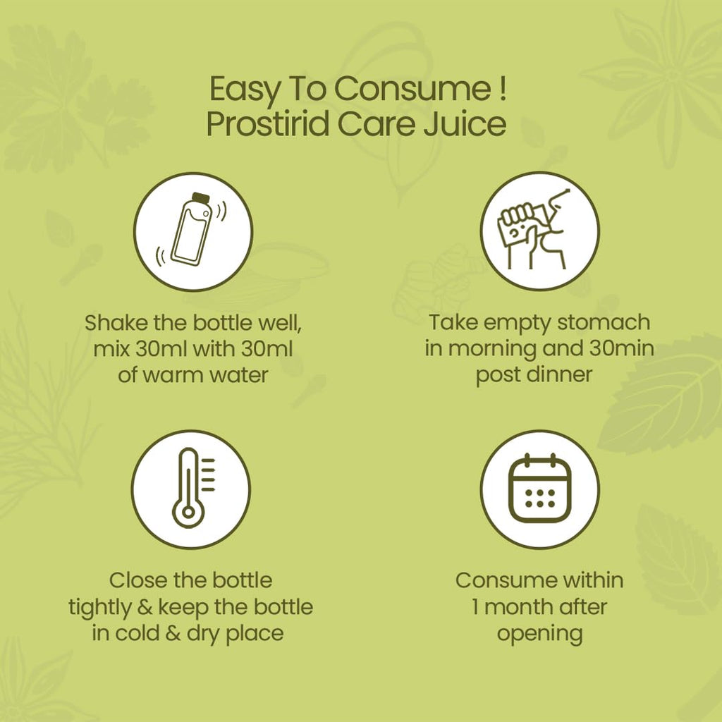 KRISHNA'S HERBAL & AYURVEDA Prostirid Juice, Enriched With 9 Other Herbs, No Artificial Colors or Flavors, 1000 Ml - (Pack of 1)