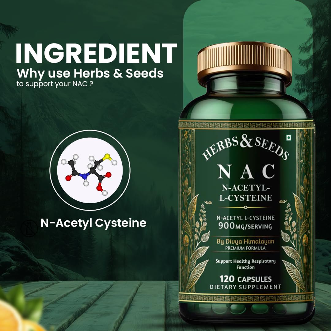 Simply Herbal N-Acetyl L-Cysteine (NAC) 900mg - 60 Capsules - Antioxidant Support and Amino Acid Supplement