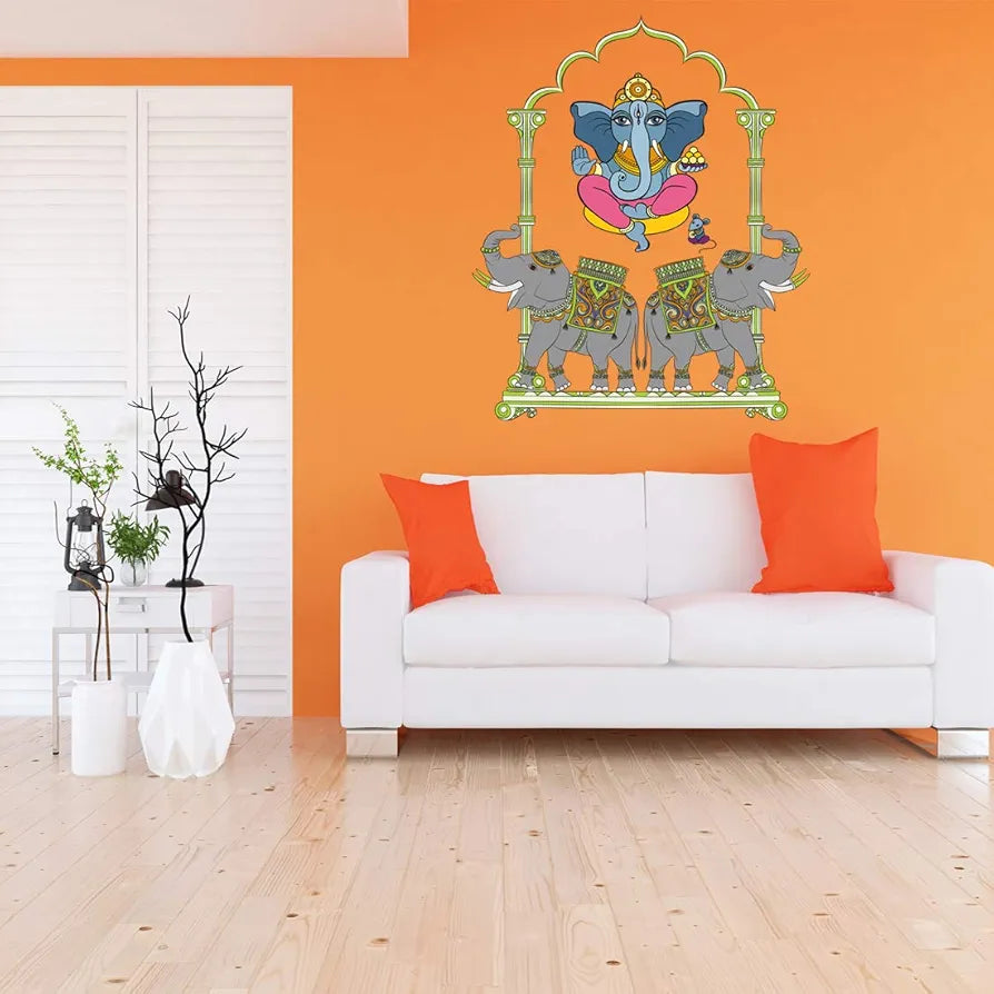 Rangoli Vinyl Wall Sticker Self-Adhesive Wall Decor Parent 5 Design-25